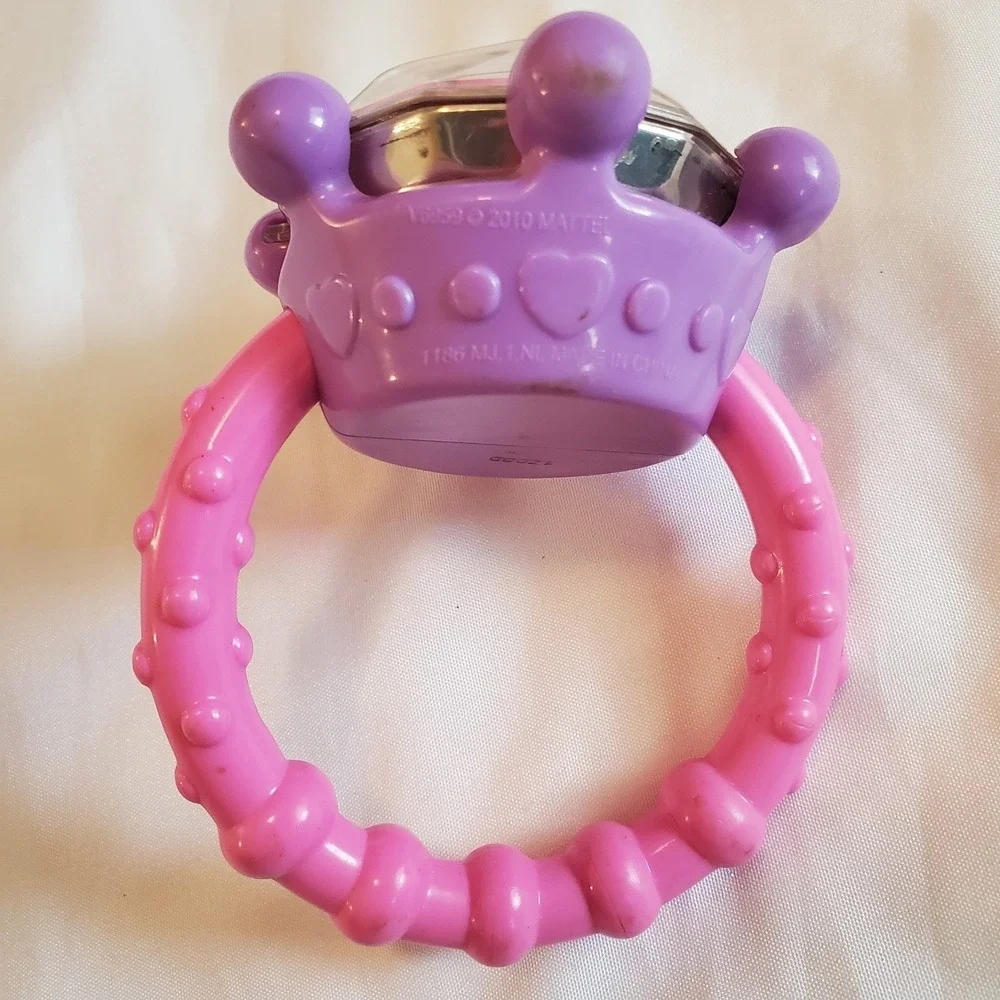 Fisher Price Brilliant Basics Little Glamour‎ Diamond Ring Teether Rattle  2010
